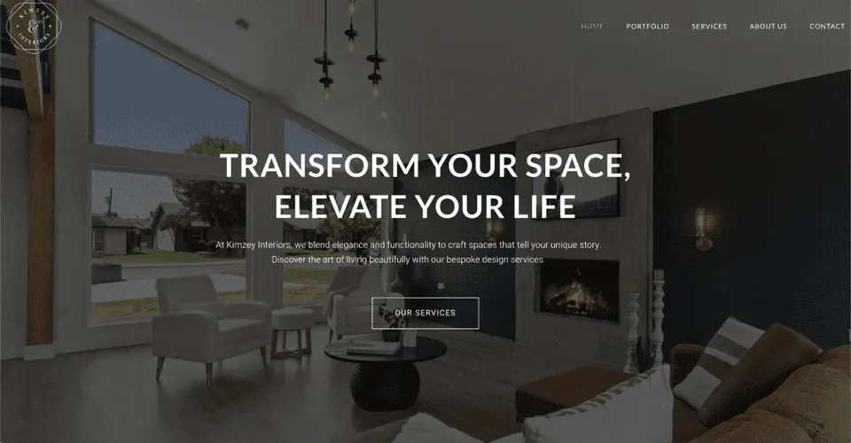 เว็บไซต์ Kimzey & Co. Interiors