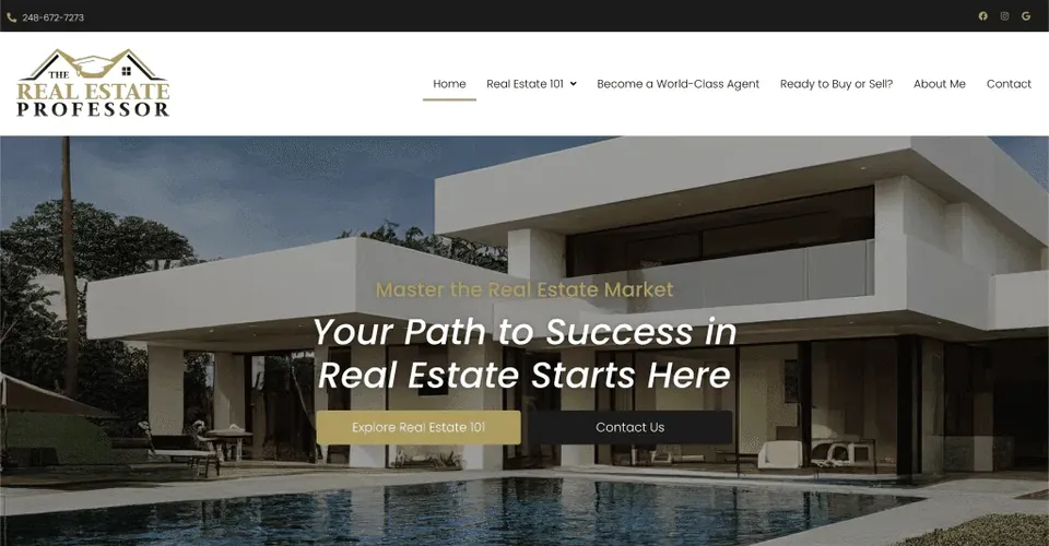 เว็บไซต์ The Real Estate Professor